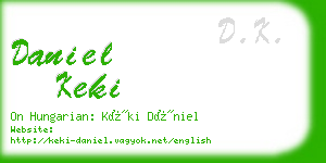 daniel keki business card